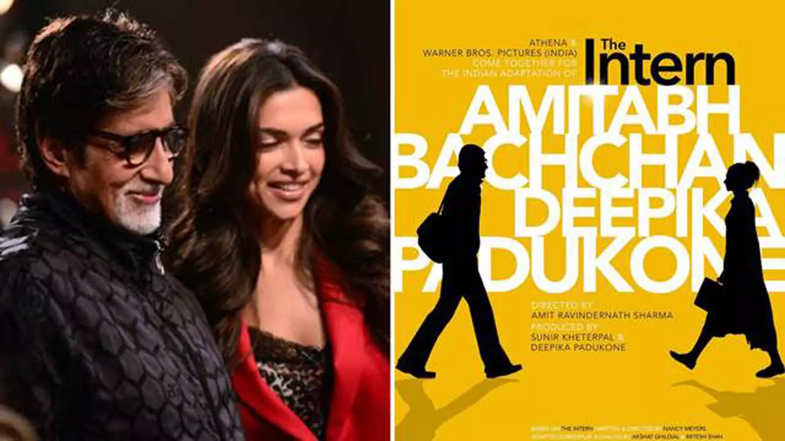 Deepika Padukone drops The Intern poster Ft Amitabh Bachchan