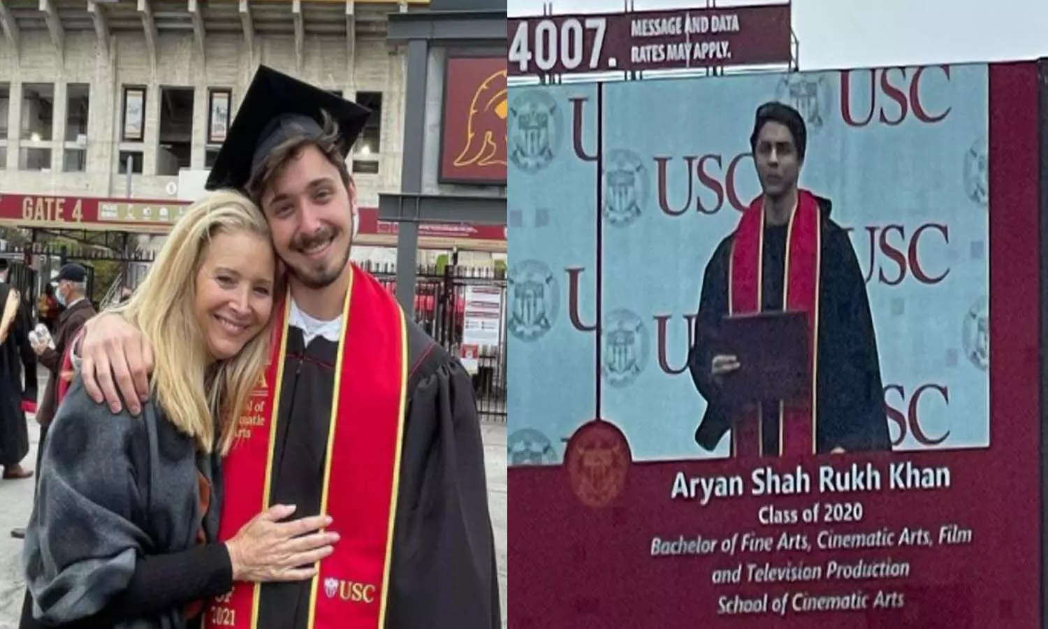 Did you know Aryan Khan & Friends star Lisa Kudrows son Julian Stern graduated together?