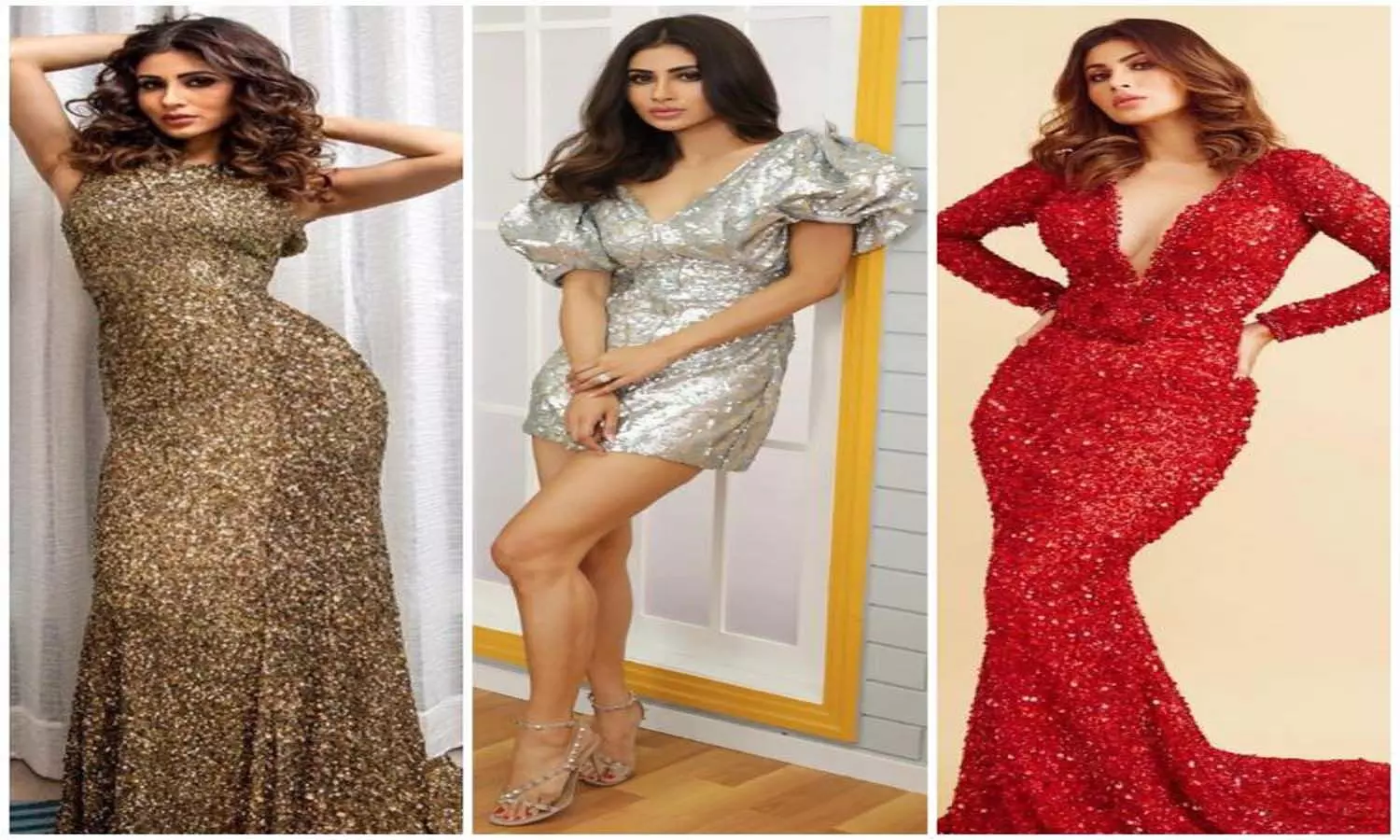 Mouni Roy shows how to BLING in the right way with shimmer outfits