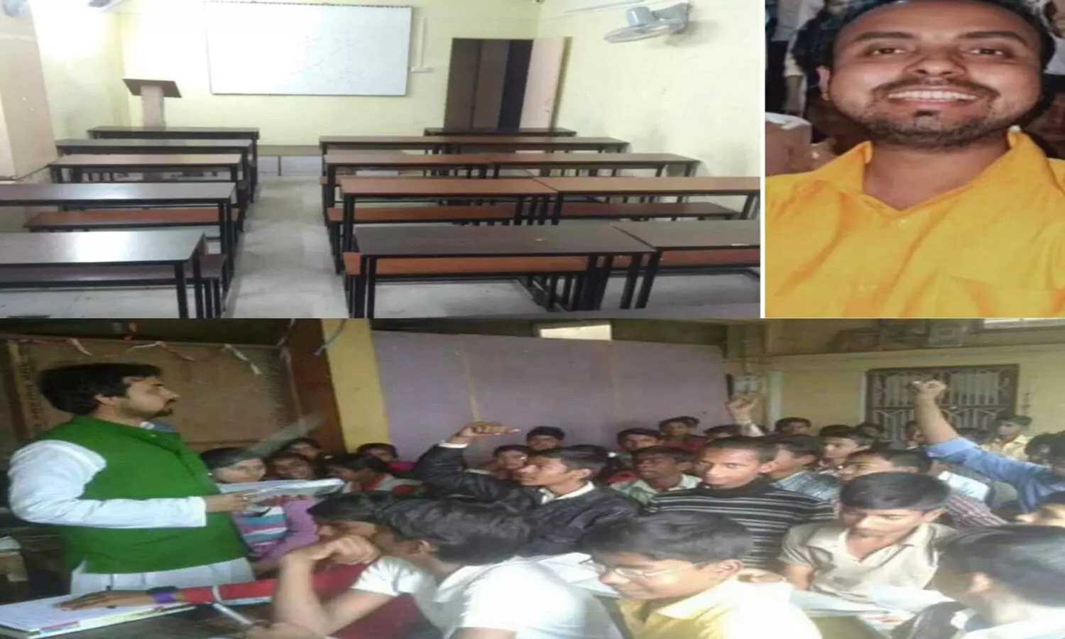 RK Srivastava shares Classroom Pic, says Can Online classes match standards of Real Edu