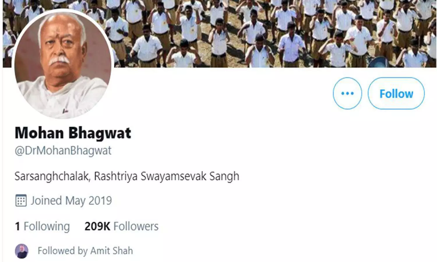 Now, Mohan Bhagwat loses blue tick from Twitter account, Venkaiah Naidus restored