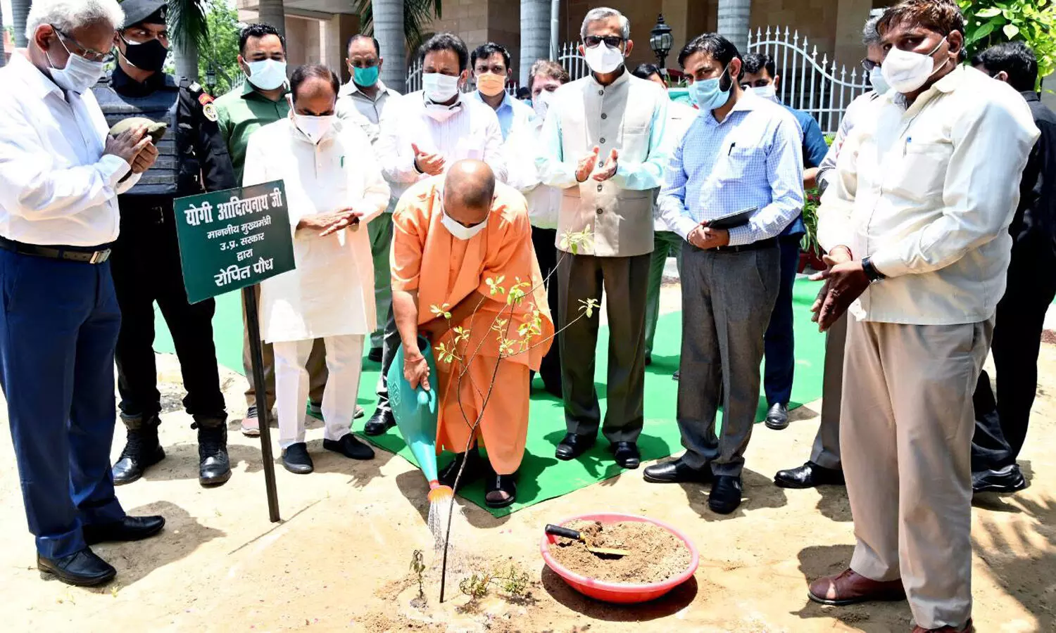 World Environment Day: CM Adityanath plants saplings at his residence; see PHOTO