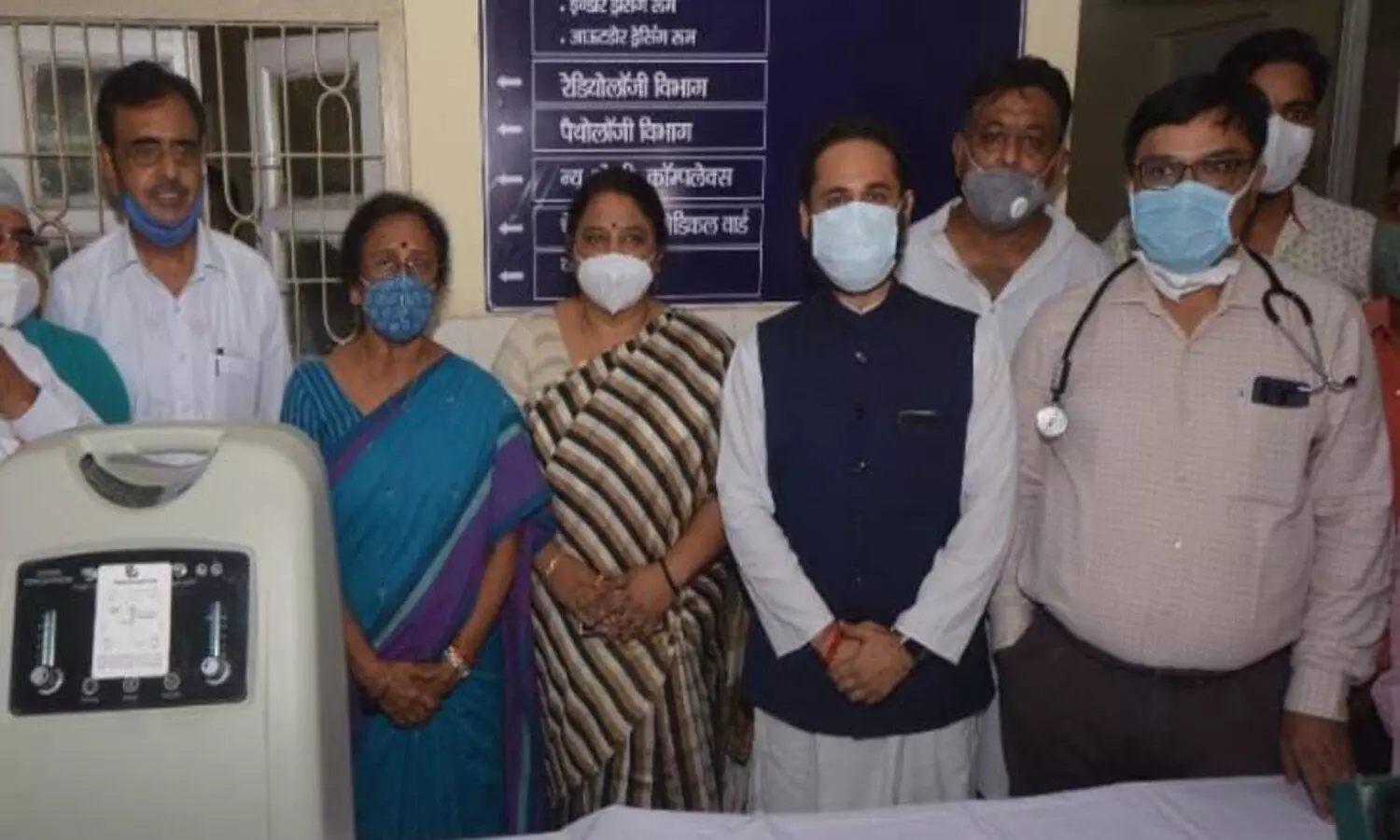 Mayank joshi donated 10 Oxygen Concentrators