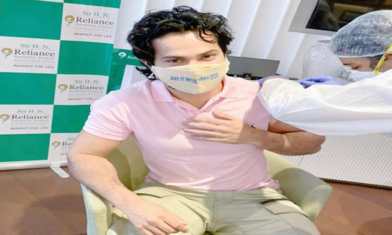 Varun Dhawan takes the COVID-19 vaccine shot & appeals Dont be a prick go get the prick