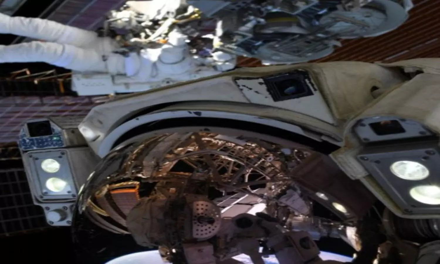 Photobombed in space: Astronauts Selfie during spacewalk goes viral; see PIC