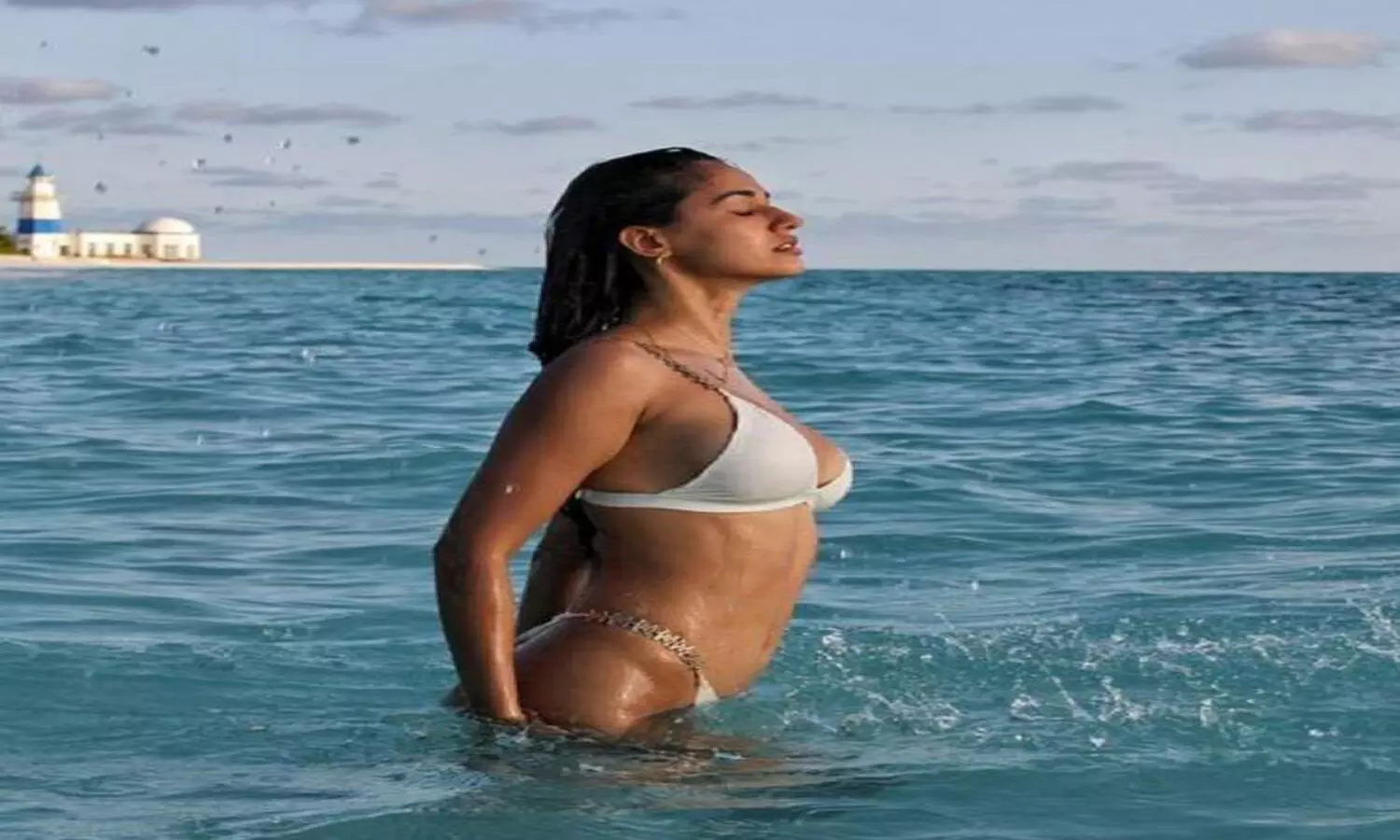 Disha Patani creates a storm on Internet as she stuns in white bikini; see PIC here