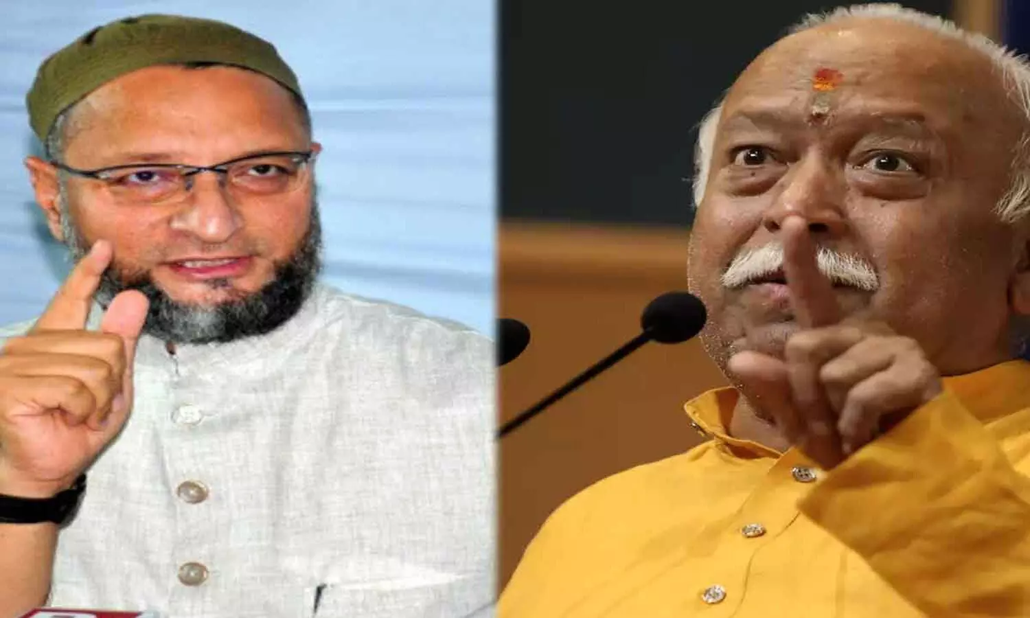 AIMIM Chief Asaduddin Owaisi shouts at Mohan Bhagwat says Your remarks dont match reality