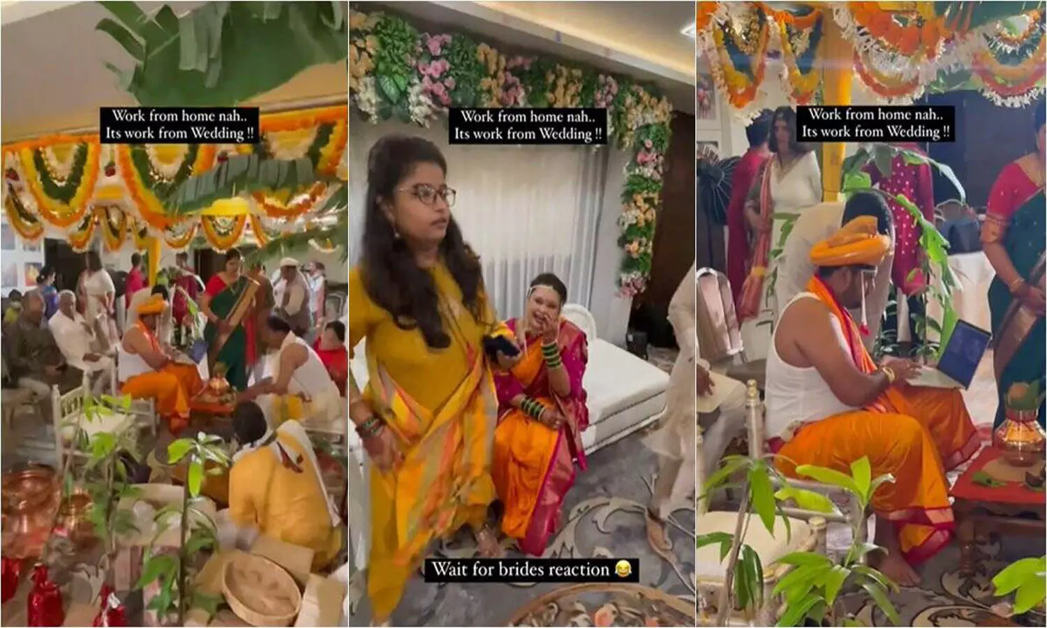Work from wedding: Video of groom with laptop at mandap goes viral; netizens say Thats Epic