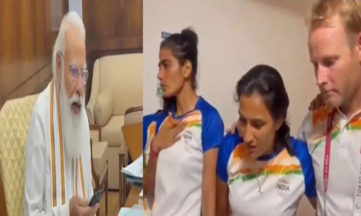 PM Modi talks to Women Hockey Team, says Dont cry, India is proud of you