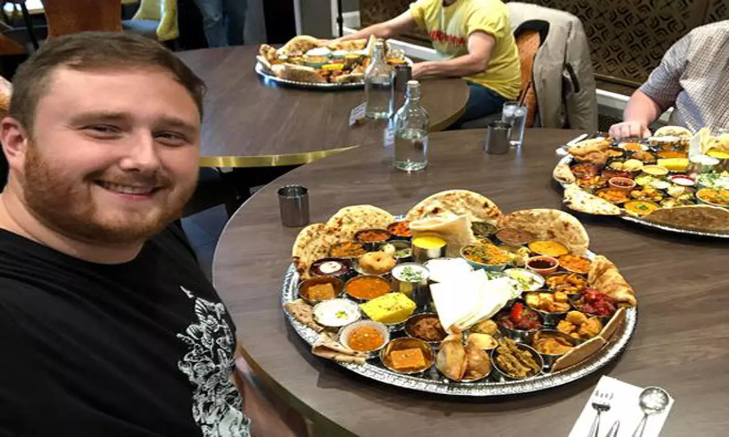 This Indian restaurant in UK sets up an almost impossible task: Finish a 7kg thali in 1 hour