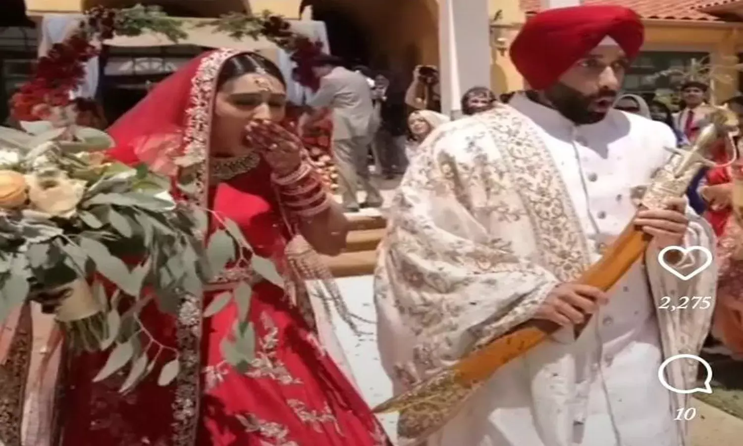 Bride & Groom left in shock after this happens during their wedding; Watch video