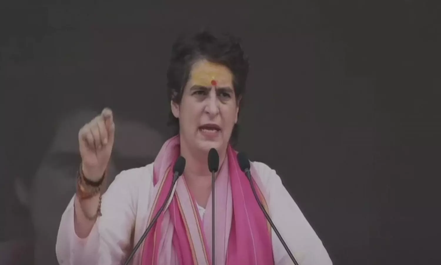 Congress leader Priyanka Gandhi Vadra addresses Kisan Nyay rally in Varanasi