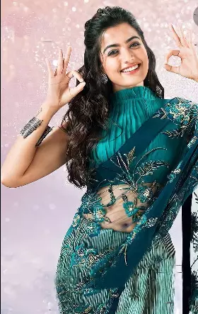 animal movie superhit rashmika mandanna saree collection designer soft  lichi silk saree festival sale saree fabric soft lichi silk saree