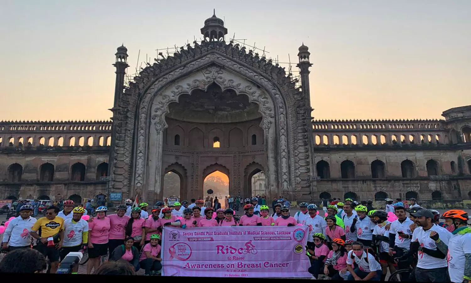 SGPGI organizes a Cyclothon to create awareness about early detection and treatment of breast cancer