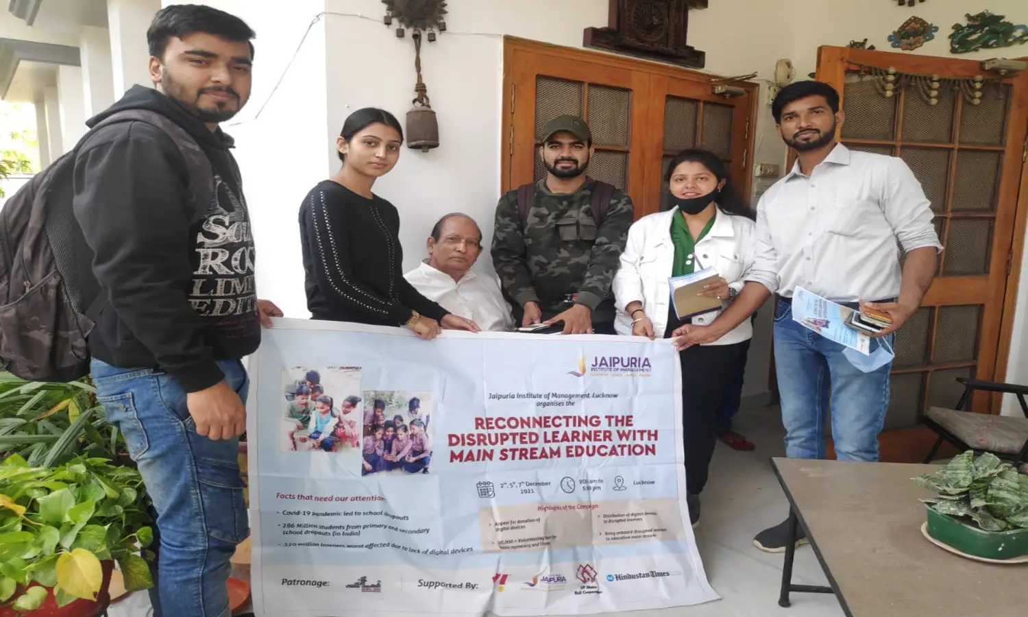 Students of Jaipuria Institute out to help the unprivileged children