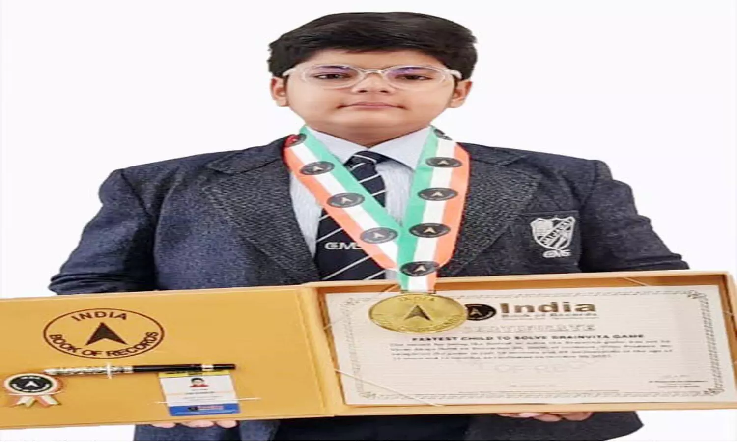 CMS student, Vyom Ahuja enters India Book of Records for the 29th time