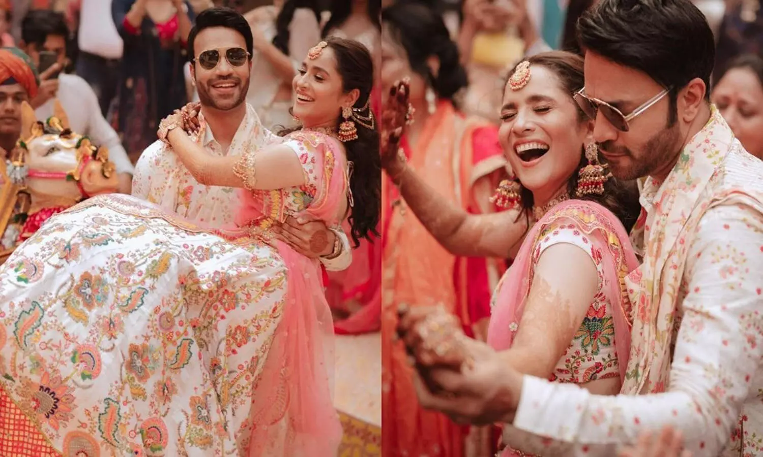 Ankita Lokhande-Vicky Jain Wedding: Dulha, Dulhan are ecstatic in priceless PICS from Mehendi ceremony