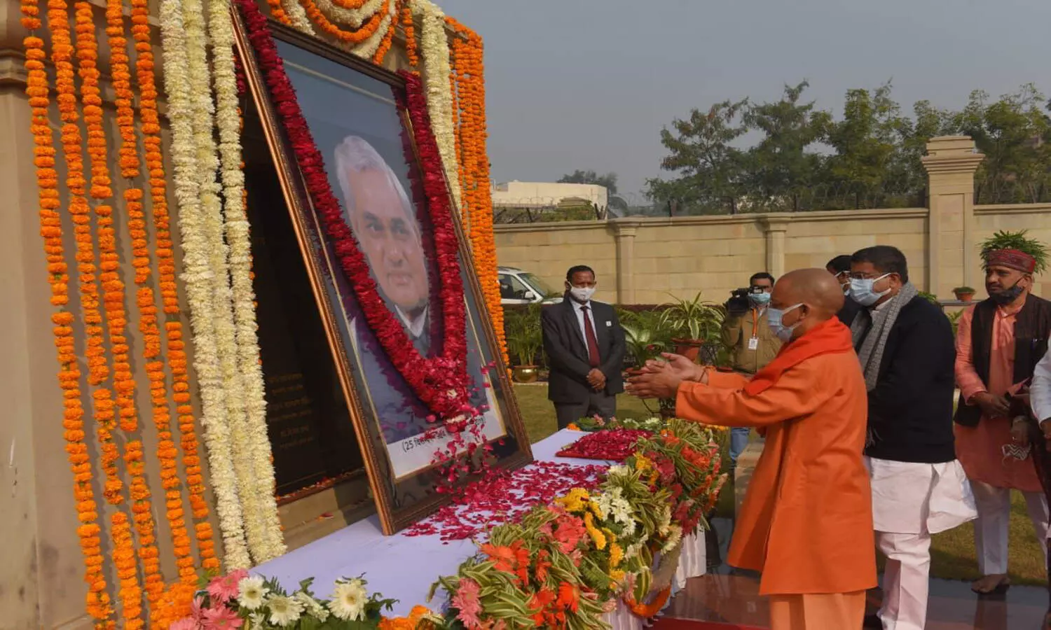 CM Adityanath pays tribute to Atal Bihari Vajpayee on his birth anniversary