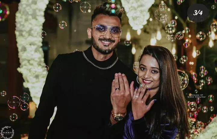 Cricketer Akshar Patel gets engaged to girlfriend Meha on his birthday