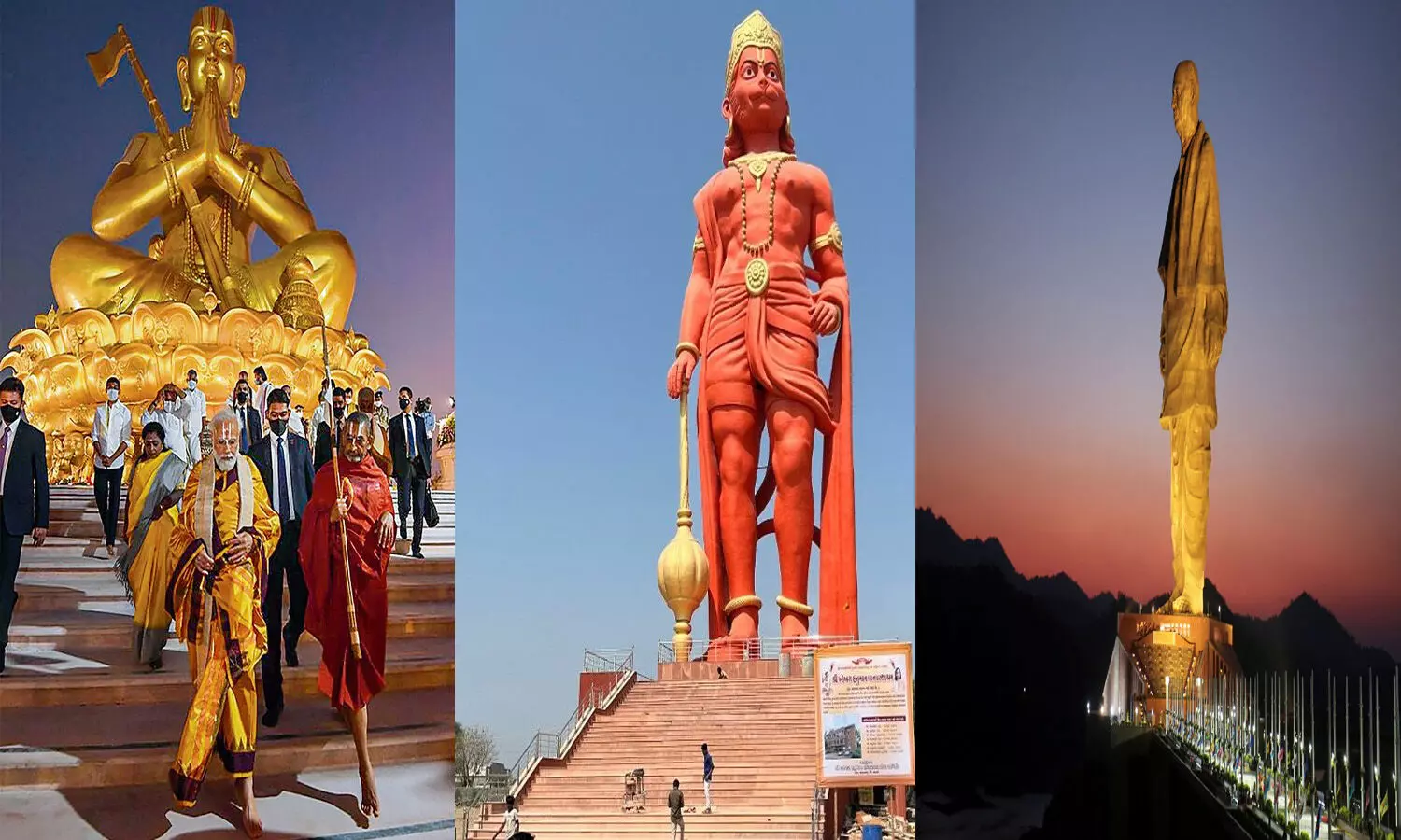8 years of Modi govt: From Statue of unity to Lord Hanumans statue, Iconic statues unveiled by PM