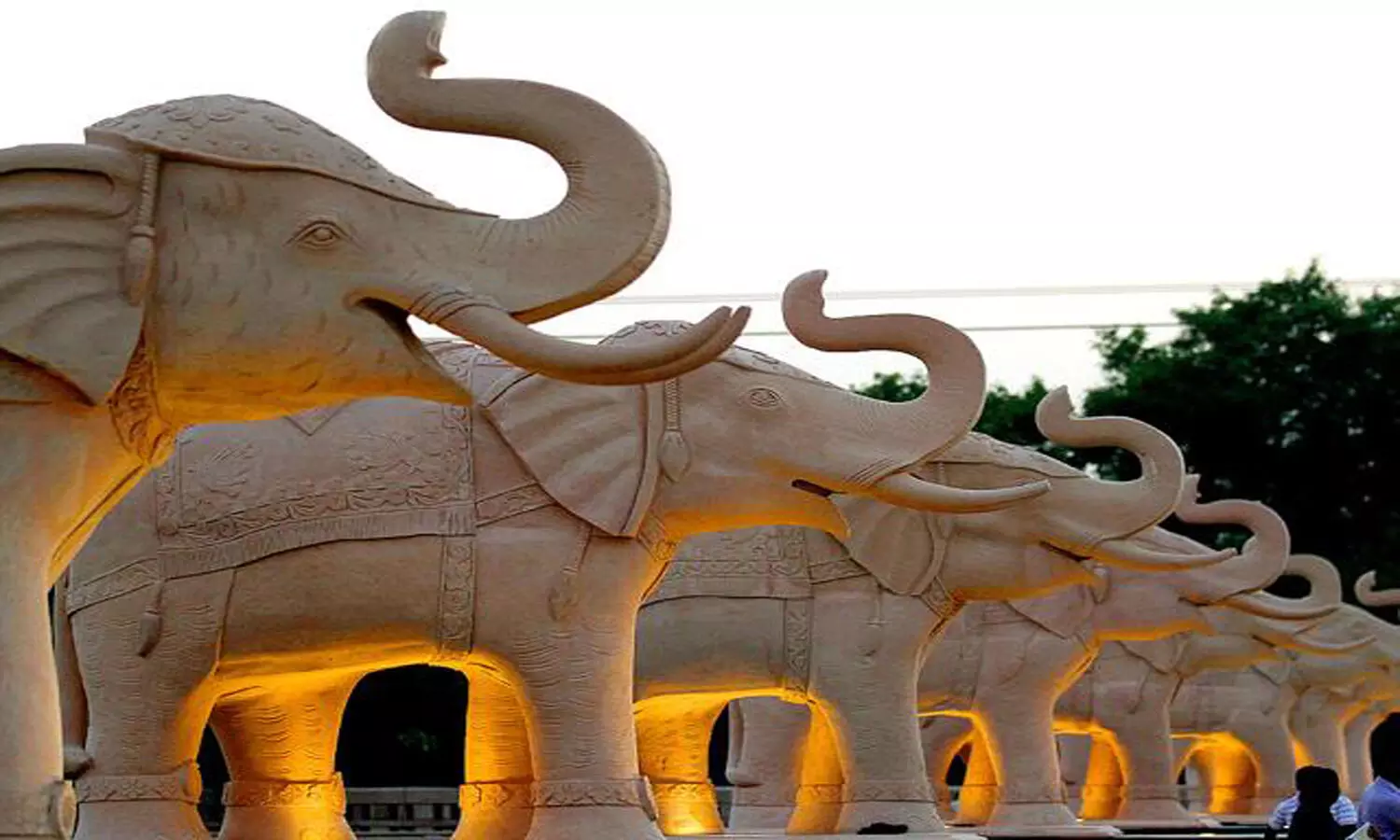 Its Bizarre: Elephant statue stolen from Lucknows Ambedkar park
