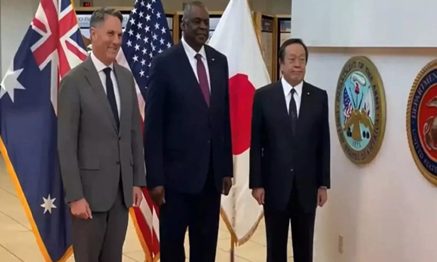 US, Australia and Japan vow to work together against China