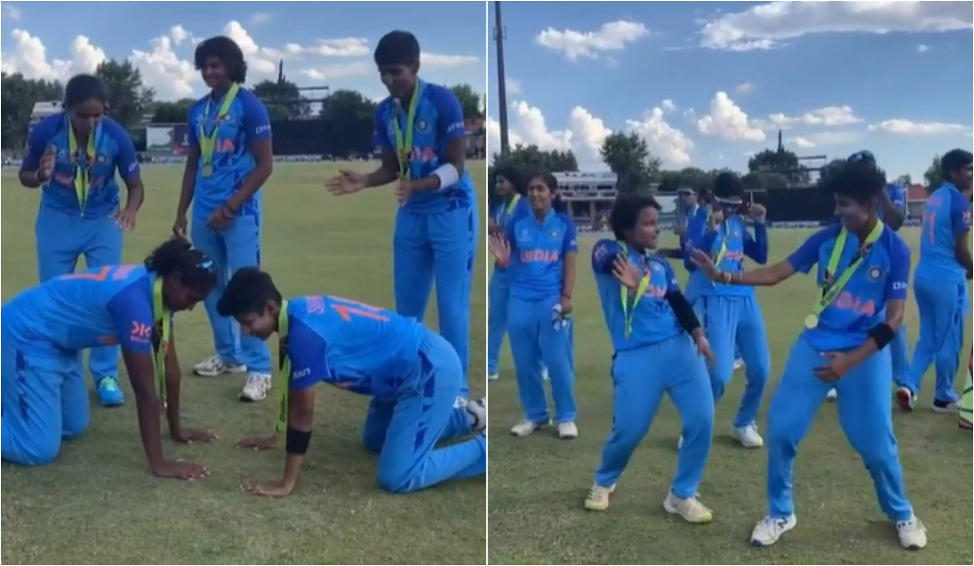 India U-19 womens team dances to Kala Chashma to celebrate historic T20 World Cup win