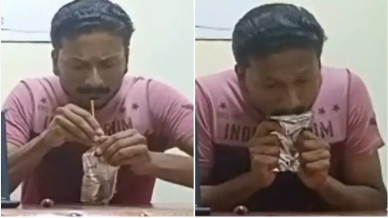 Indian man drinks Capri Sun in record time, Makes it to Guinness Book