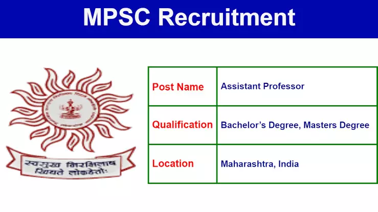 MPSC releases 94 posts for Assistance Professor