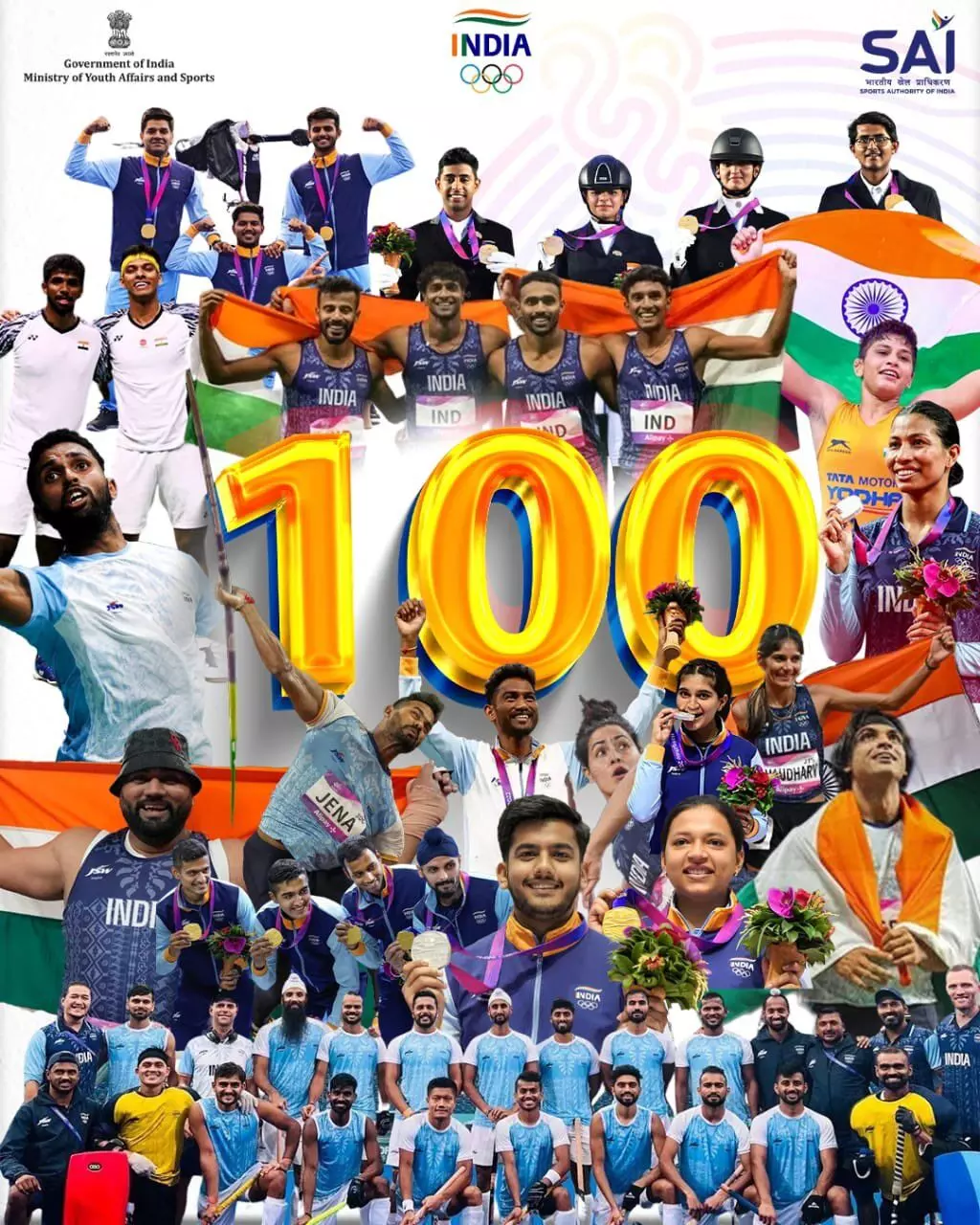 PM Modi lauds ‘momentous achievement’ as India wins historic 100 Asian Games medals