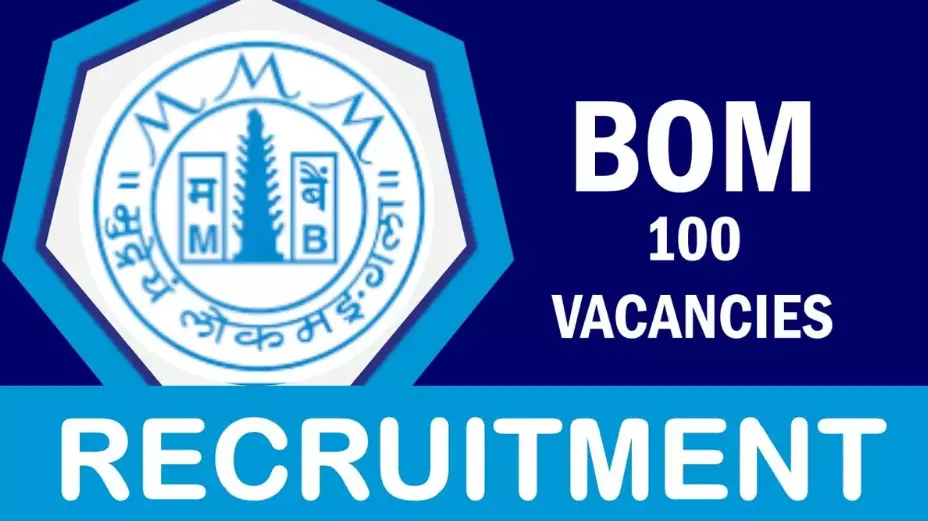 Bank of Maharashtra recruits for 100 posts of Credit Officer