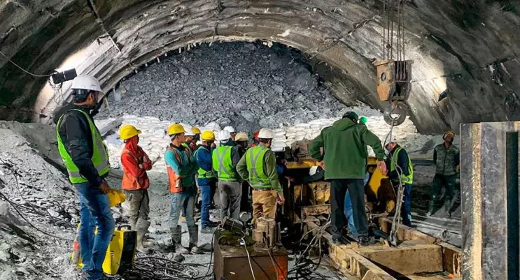 Uttarakhand tunnel accident: First pictures of workers trapped in Silkyara tunnel surface