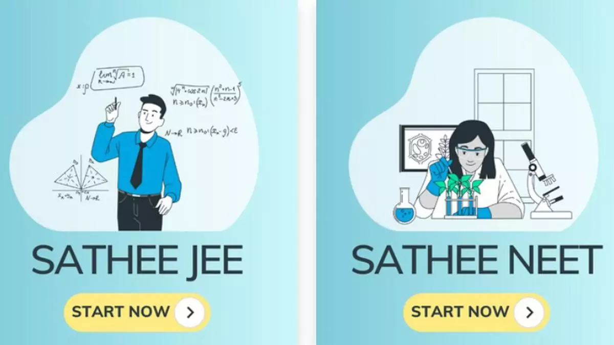Education Ministry launches free online coaching portal SATHEE for JEE and NEET students