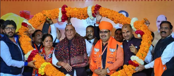 Bhajanlal Sharma elected new Rajasthan CM, Diya Kumari and Prem Chand Bairwa elected as Dy CM