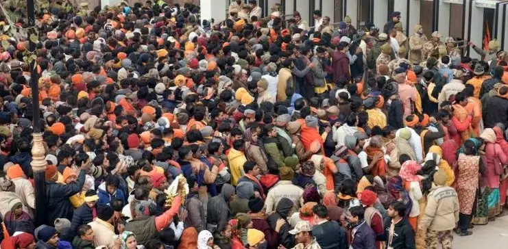 Heavy rush in Ayodhya to visit Ram Temple