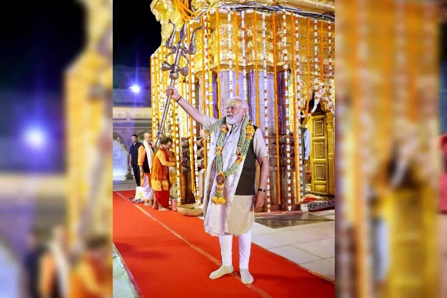 I get divine satisfaction...: Prime Minister Modi says after offering prayers at Kashi Vishwanath Temple.