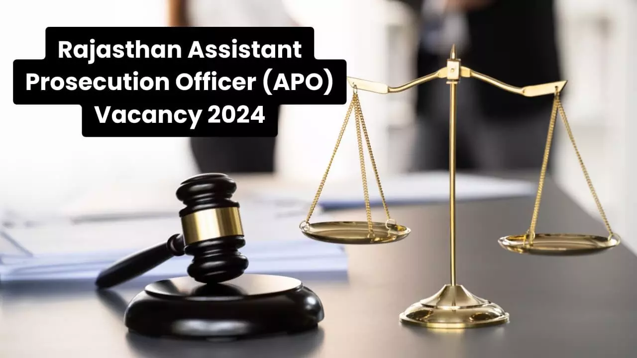 181 vacancies of Prosecution Officer in Rajasthan