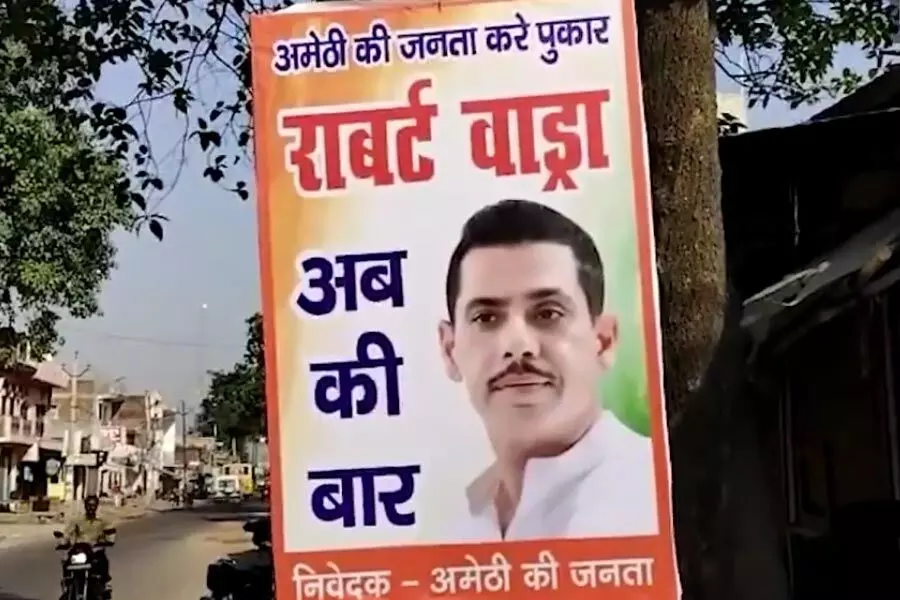 Lok Sabha Elections 2024: Posters put up in Amethi in support of Robert Vadra
