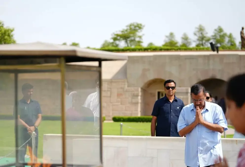 Kejriwal surrenders in Tihar Jail