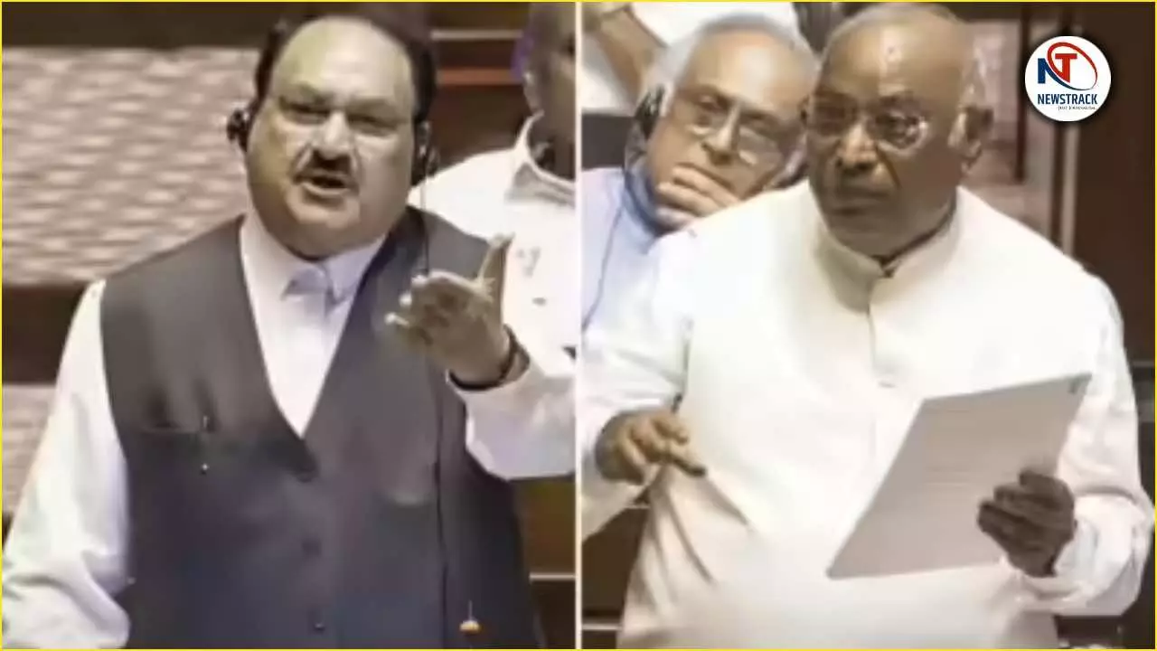 JP Nadda Shows His Fiery Side in Parliament! Holds Up a Mirror to Congress Says Listen Kharge Ji
