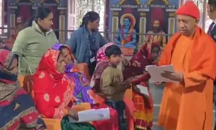UP CM holds ‘Janta Darshan’ at Gorakhnath Temple, instructs to resolve people’s grievances
