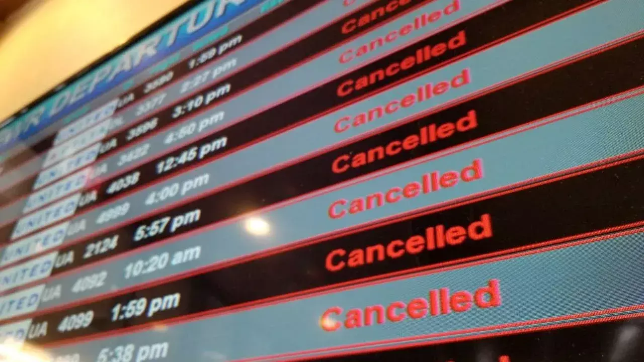 New York Flights Cancelled