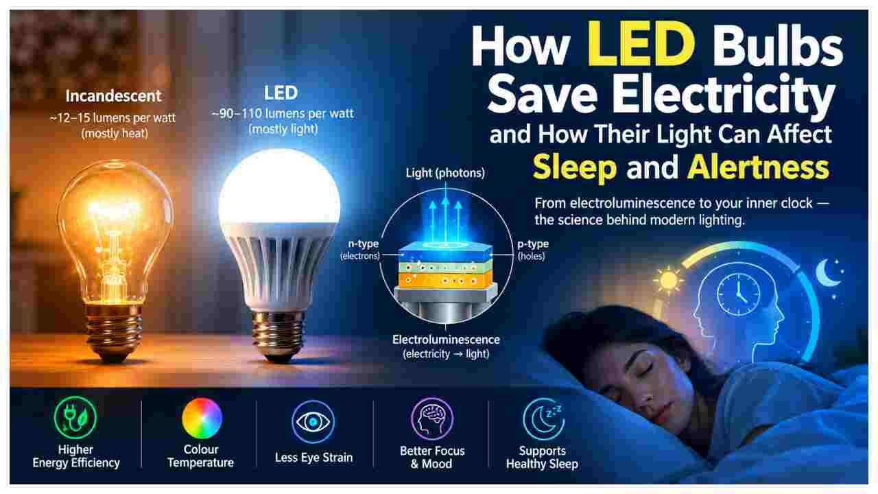 Use Led Light Bulbs How LED Bulbs Save Electricity and How Their Light Can Affect Sleep and ...