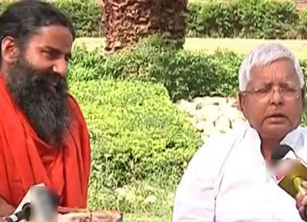 RJD chief Lalu Prasad Yadav meets yoga guru Ramdev