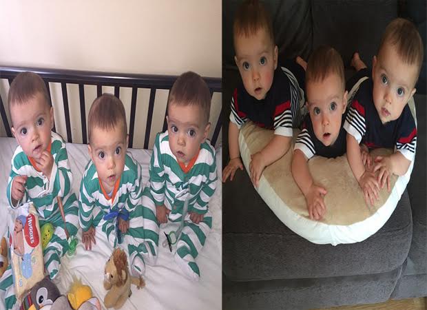Meet Rohan, Rocco and Roman, the identical triplets !!!