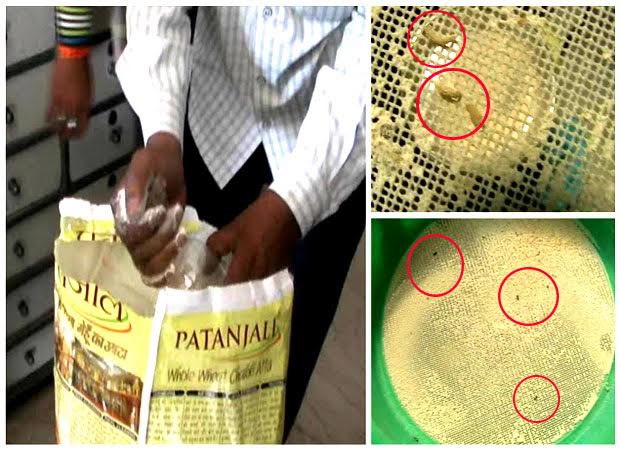 Vermins found in Patanjali flour in Muzzafarnagar, sample seized