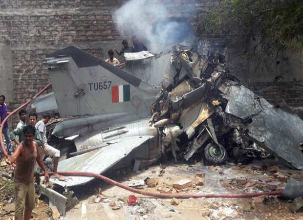 MIG-27 aircraft crashes in a residential area of Jodhpur