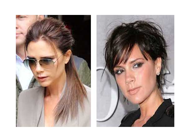 Hair chameleon, Victoria Beckham appears in a new look