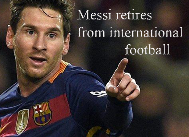 Lionel Messi resigns from International football
