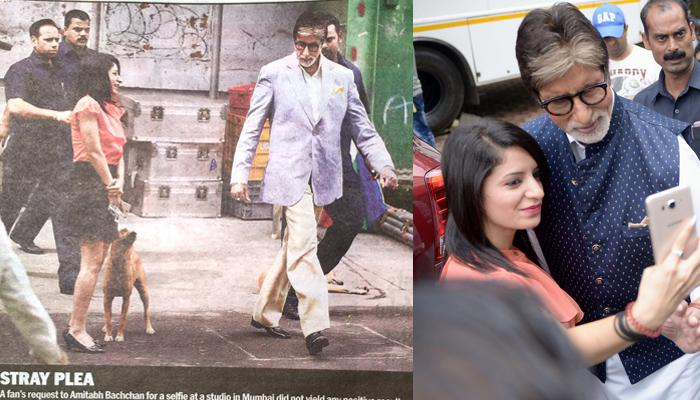 Mumbai Mirror trolled after Amitabh clicks selfie with fan